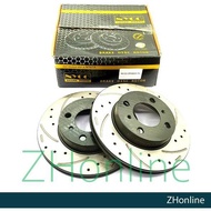 PROTON WIRA 1.5, SATRIA 1.5 - FRONT NYCO 236mm DRILLED SLOTTED BRAKE DISC ROTOR (2pcs) NY-01-DF4022-