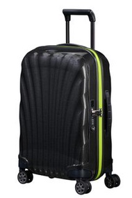 獨家現貨 Samsonite C-LITE SPINNER 55/20 EXP  BLACK LIME 20吋 可擴張 升級超輕貝殼 登機箱 黑色面螢光拉鏈 歐洲製造 C LITE 搵喼More易