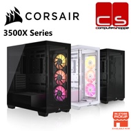 Corsair 3500X RS/LX Series iCUE LINK E-ATX Mid-Tower PC Case - Black/White