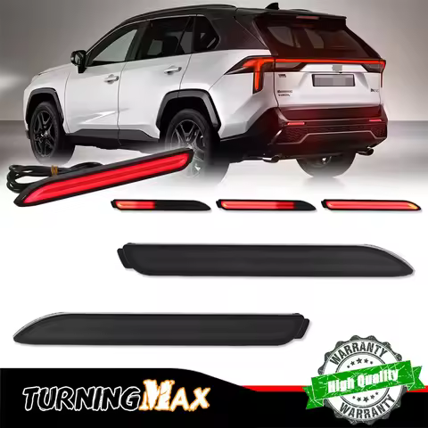 LED Rear Bumper Reflector Tail/Brake Lights Rear Fog Lamp W/ Turn Signal For Lexus RC350 IS-F GX470 