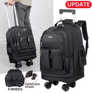 Rolling Backpack Waterproof With Wheels Large Capacity Travel Backpack Laptop Bag Trolley Backpack-