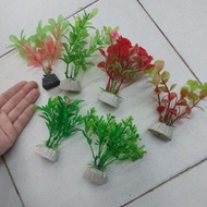 10cm Plastic Plant Ornament Fish Aquarium Decoration Pokok Plastik Artificial Plants pokok hiasan