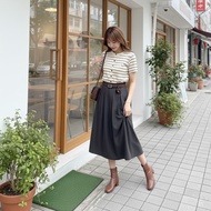 [Express Delivery-Bangkok] FA2SHOP Model CV62 Long Skirt (Plus A Belt)