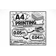 A4 Printing Service Black And White