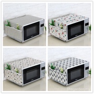 Linen Material Microwave Oven Cover Simple Fashion Microwave Oven Cover Anti-dust Cover Microwave Ov