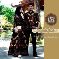 BAJU BATIK PASANGAN TERPOPULER 2021 / GAUN PESTA TERKINI / COUPLE