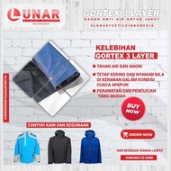 Atasan ready Goretex 3 Layer Per-Yard Bahan Jaket Premium Anti Air Wat