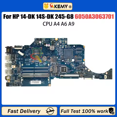 For HP 14-DK 14S-DK 245-G8 Laptop Motherboard L46705-601 6050A3063701 AM9425 A4 A Tested OK