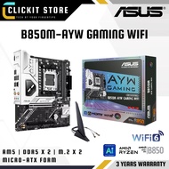 ASUS B650M-AYW WIFI / B850M-AYW Gaming WIFI - AM5 DDR5 MATX Motherboard | HDMI, Wi-Fi 6, Aura Sync
