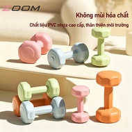 Macaron dumbbell set 1-6kg with mini kettlebells, cute colorful fitness dumbbells