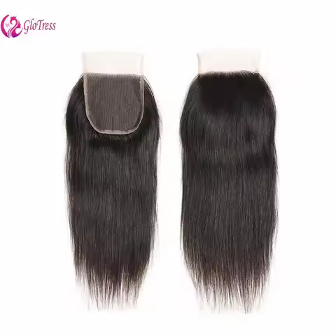 Brazilian Virgin Remy Human Hair 4x4 Lace Closure Hand Tied High Density Natural Color 8-22 Inch Fre