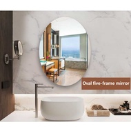 Mirror Oval Acrylic Distorting Mirror Self Adhesive Tile Wall Reflective Mirror Stickers Househol