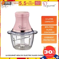 La Gourmet Healthy Electric Glass Chopper GC10 1.0L BPA Free Glass Container Overheat Protection GC2