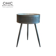 CHIC REPUBLIC MYRA/40โต๊ะข้าง - สี เทา/ดำ