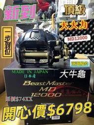 Shimano BeastMaster MD 12000 電動深海船釣捲線器
