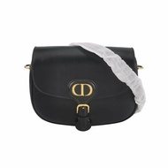 Dior Bobby中號牛皮純色CD標誌磁扣斜挎包單肩包