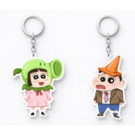 Keychain Shin chan doublebag like the game Plants vs. Zombies Zombies Zombies