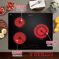 Firenzzi Build-In / Freestanding 3 Cooking Zones Ceramic Hob 5600 Watt