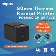 POSMAC CP-Q9 PLUS 80mm Auto Cutter POS Thermal Receipt Printer 1MB Input Buffer POS Printer