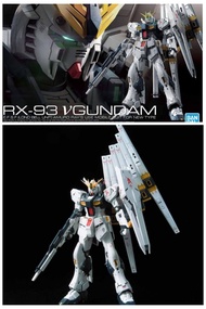 (黑色 特別色 Bandai 水貼) RG Nu Gundam V Gundam Rx-93 高達 模型 可換 Hi-Nu