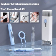 Keyboard cleaning kit 7-in-1 laptop headphone cleaner with keycap extractor, multifunctional keyboard gap brush cleaning kit