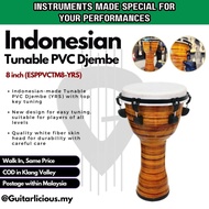 Indonesian Made Tunable PVC Djembe 8 inch ( YRS / ESPPVCTM8-YRS )