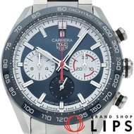 TAG Heuer Carrera 運動計時表 160 週年限量版 CBN2A1E.BA0643，含錶盒和保固卡，不鏽鋼男士腕錶，藍色，拋光，成色極佳 [二手]