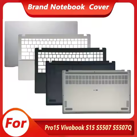 New Laptop Cover For Pro15 2024 Vivobook S15 S5507 S5507Q LCD Back Cover Palmrest Top Cover Lower Bo