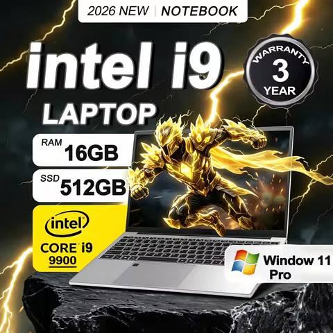15.6' Windows 11 Pro Laptops Intel Core I9-9900 16GB RAM 1TB SSD Office Gamer Study Notebook Compute