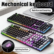 Mechanical Keyboard Gaming Keyboard 104 Keys RGB Backlit Wired Keyboard YINDIAO K500