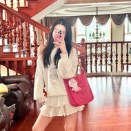 Hermes Evelyne29 紅銀TC皮29*29*8 98新肩帶塵袋