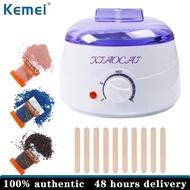 Kemei ขี้ผึ้งร้อนชุดสำหรับผู้หญิงผู้ชายแว๊กซ์กำจัดขนชุด4 Hard Wax Beans 10แวกซ์ Applicator Sticks สำ