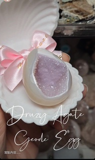 Druzy Agate Geode Egg 軟糖水晶瑪瑙蛋