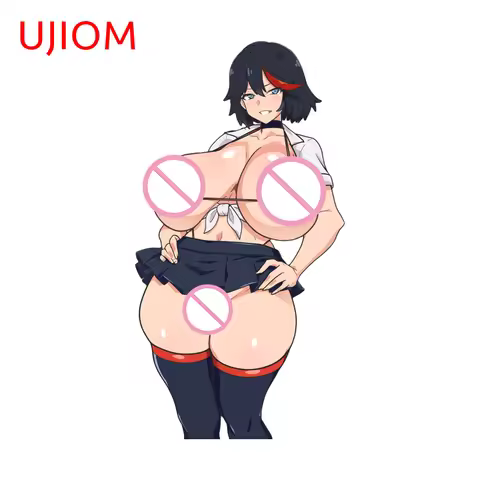 UJIOM Ryuko Matoi Anime Peripheral Big Boobs Wall Sticker Trendy Amusing Personality Hot Selling Dec