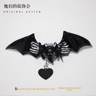 MENGMIAN | Mũ Phù Thủy Ánh Sáng Bơm Bí Ngọt Gothic Lolita Phụ Kiện Halloween