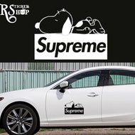 Supreme Snoopy Waterproof Vinyl Cut Car Sticker/ RS 9126