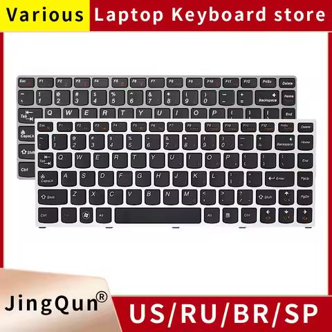 New US Russian Laptop Keyboard For Lenovo IdeaPad U310 U410 Z460A Z465G Z460 U460 Z465