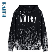 H9 Vintage Pullover Plus Size Long Sleeve Streetwear Popular Big Hooded Graffiti Monochrome Thorn R