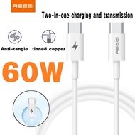 CABLE RECCI PD C TO C 60W 1 M CABLE CABLE RECCI 60W 1M TYPE C TO TYPE C RS13CC
