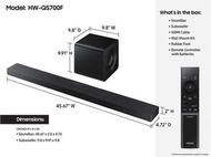 Samsung HW-QS700F Soundbar + Subwoofer