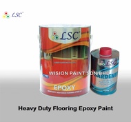 CLEAR EPOXY ( 5L ) LSC EPOXY PAINT FLOORING EPOXY 4L + 1L HARDENER