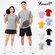Vsmash Sportwear Plain Sports T-shirt for Men and Women, Quick-Dry, Good Absorbent Fabric, Gym Cloth