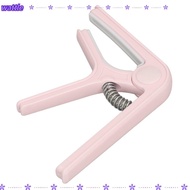 WATTLE ​Guitar Capo​, ABS ​Beginners Capo ​Spring Capo​, Useful ​Even Pressure Pink/Light green/Blac