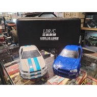 LDRC 1899 1/18 GTR R34 2.4G RWD RC Drift Car RTR Gyro LED Light On-Road Full Proportional Alloy Body
