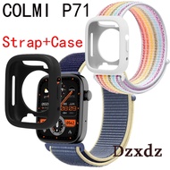 Nylon strap for COLMI P71 strap Sports wristband COLMI P71 case Screen protector