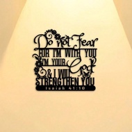 CIFbuy Isaiah 41:10 Metal Wall Art Elegant Christian Home Decor Gift