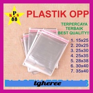 (♞) PLASTIK OPP 25X35 - OPP 25X30 - OPP 20X25 - OPP 15X25 - PLASTIK