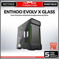 Phanteks ENTHOO EVOLV X GLASS | Anodized Aluminium Panels | Powder Coated Steel | Tempered Glass Sid