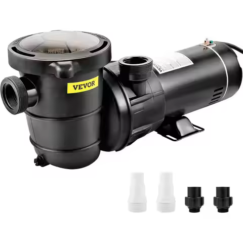 1.5HP 115V Above Ground Pool Pump, 1100W Single-Speed with Strainer Basket, Up to 5280 GPH Flow, ETL