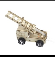 UNIVERSAL - 升降雲梯 消防車R-52 diy益智玩具 手工拼裝模型 學生物理科學實驗玩具